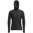 Sudadera funcional de hombre Icebreaker M Mer 260 Quantum IV LS Zip Hoodie negro Black