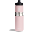 Botella Hydro Flask Wide Mouth Insulated Sport Bottle 20oz rosa claro trillium