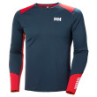 Camiseta funcional de hombre Helly Hansen Lifa Active Crew azul/rojo Navy