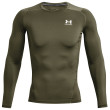 Camiseta funcional de hombre Under Armour HG Armour Comp LS verde oscuro Marine OD Green / / White