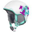 Casco de esquí para niños Relax Twister blanco MattWhiteGreenMint