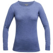 Camiseta de mujer Devold Breeze Woman Shirt azul BluebellMelange