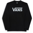 Camiseta de hombre Vans Classic Vans LS negro/blanco Black/White