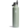 Termo Hydro Flask Standard Flex Straw Cap 21 OZ gris claro agave