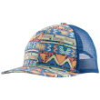 Gorra para niños Patagonia Kids' Trucker Hat azul High Hopes Geo: Salamander Green