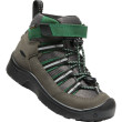 Calzado para niños Keen Hikeport 2 Sport Mid Wp Youth gris/verde magnet/greener pastures