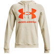 Sudadera de hombre Under Armour Rival Fleece Big Logo HD gris/naranja Stone / / Team Orange