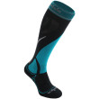 Medias de mujer Bridgedale Ski Midweight Women's gris/azul Gunmetal/Turquoise