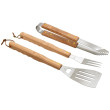 Utensilios de barbacoa Cattara Wood sada 3ks marrón/plata