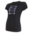 Camiseta de mujer Sensor Merino Wool PT Šípy negro Black