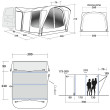 Carpa de autocaravana/furgoneta Outwell Newburg 240 Air (2021)