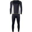 Ropa interior térmica para hombre Hi-Tec Kamo set negro/gris Black/FrostGray/LimePunch