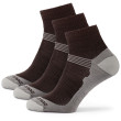 Calcetines Zulu Merino Lite Men 3 pack gris/marrón