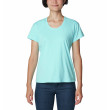 Camiseta de mujer Columbia Sun Trek™ SS Tee azul claro Aquamarine Heather