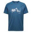 Camiseta de hombre Mammut Mountain T-Shirt Men 8035m azul deep ice