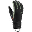 Guantes de esquí para mujer Leki Sparrow 3D Women negro/verde black-dusty green