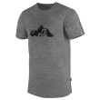 Camiseta de hombre Warg Merino Mountain 165 Short gris GrayMelange