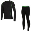 Juego funcional de hombre Zulu Merino 240 Long negro/verde Black/Green