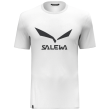 Camiseta de hombre Salewa Solidlogo Dri-Rel M S/S Tee blanco 0010 - white