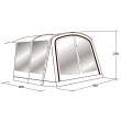 Extensión de carpa Outwell Universal Awning Size 4