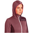 Sudadera funcional de mujer Ortovox Fleece Light Grid Hooded Jkt W