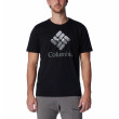 Camiseta de hombre Columbia M Rapid Ridge™ Graphic Tee negro/blanco Black, Hood Nightscape