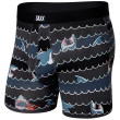 Calzoncillos bóxer Saxx Daytripper Boxer Brief Fly negro/gris getSharky/grey