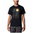 Camiseta de hombre Columbia Csc™ Seasonal Logo Tee negro Black, Linear Drifts