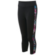 Mallas de tres cuartos para mujer Dare 2b Curvate 3/4 Tight negro/rosa Black/Actpnk