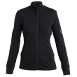 Sudadera funcional de mujer Icebreaker Women Merino 260 Quantum IV LS Zip negro Black