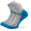 Calcetines Zulu Merino Lite Men 3 pack gris/azul