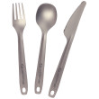 Cubierto LifeVenture Superlight Titanium Cutlery Set