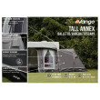 Extensión de carpa de autocaravana/furgoneta Vango Tall Annex Elements ProShield - Balletto & Tuscany