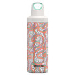 Botella térmica de acero inoxidable Kambukka Reno Insulated 500 ml blanco/naranja Crazy for Dots