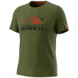 Camiseta funcional de hombre Dynafit Transalper Graphic S/S Tee M verde Winter Moss