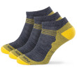 Calcetines Zulu Merino Summer M 3-pack gris/amarillo