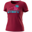 Camiseta funcional de mujer Dynafit Transalper Graphic S/S Tee W burdeos Beet Red