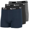 Calzoncillos bóxer para hombre Zulu Merino 160 3-pack mix1 black+grey melange+navy