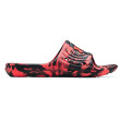 Pantuflas de hombre Under Armour M Locker Camo negro/rojo Black / Beta / Beta