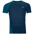 Camiseta funcional de hombre Ortovox 120 Cool Tec Fast Upward Ts M azul oscuro deep ocean