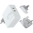 Cargador Xtorm 67W GaN-Ultra Travel Charger + USB-C PD Cable blanco white