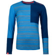 Camiseta funcional de mujer Ortovox W's 185 Rock'N'Wool Long Sleeve azul Skyblue