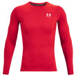 Camiseta funcional de hombre Under Armour HG Armour Comp LS rojo RED