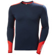 Camiseta funcional de hombre Helly Hansen Lifa Merino Midweight Crew azul oscuro Navy