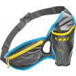 Riñonera Leki Drinkbelt gris/azul LightanthraciteCyanNeonyllow