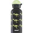 Botella Sigg For Kids 0,4 l negro GlowWalkingDinos