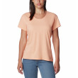 Camiseta de mujer Columbia Sun Trek™ SS Tee naranja Apricot Fizz Heather