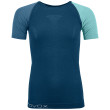 Camiseta funcional de mujer Ortovox 120 Comp Light Short Sleeve W azul petrol blue