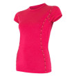 Camiseta funcional de mujer Sensor Merino Air kr.rukáv rosa Magenta