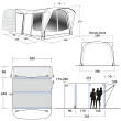 Carpa de autocaravana/furgoneta Outwell Newburg 240 Air